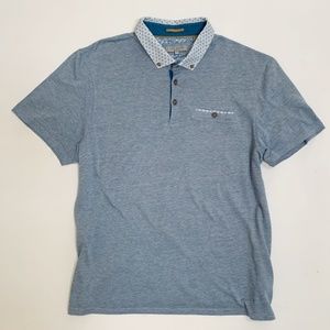 Ted Baker Delrey Contrast Print Collar Polo Shirt